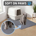 Cat Litter Box Mat, Litter Trapping Mat, Light Grey, 29x36 XL
