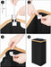 Laundry Hamper with Lid,110L Laundry Basket with Mesh Bags,Black