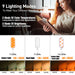 Rechargeable Book Light, 14 LEDs Eye Care Clip On Amber Reading Light for Bookworms Reading in Bed with 9 Colors 9 Brightness (White-Blue)