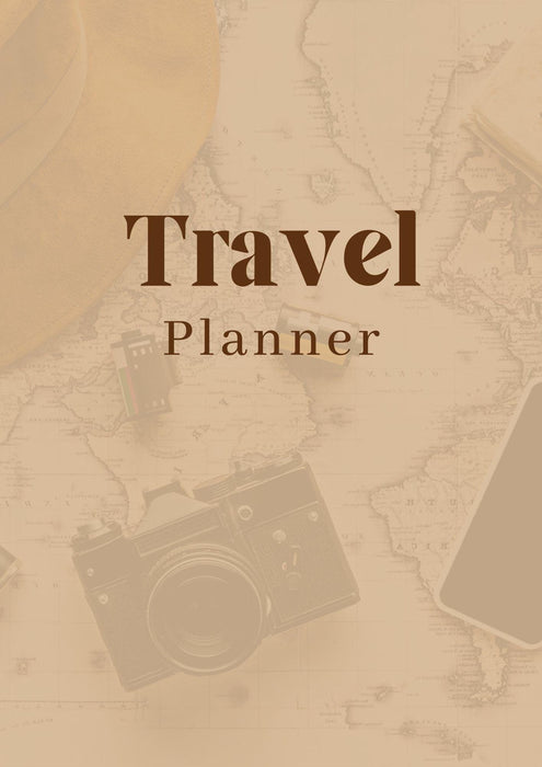 Travel Planner Printable PDF | Vacation Planner | Trip Itinerary Organizer | Travel Journal & Packing Checklist | Instant Download 28 Pages