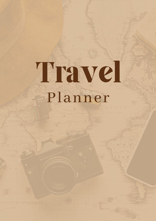 Travel Planner Printable PDF | Vacation Planner | Trip Itinerary Organizer | Travel Journal & Packing Checklist | Instant Download 28 Pages