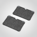 Pair of black mesh UV-blocking car side-window sun shades with suction cups