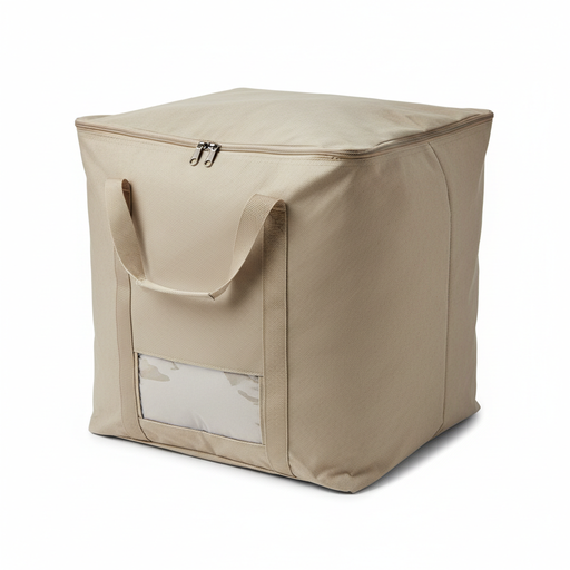 Large foldable blanket storage bag