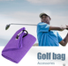 16 × 24 in Microfiber Golf Towel with Carabiner — Purple