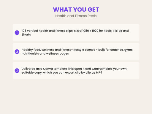 Health and Fitness Reels: 105 Vertical Wellness Stock Video Clips