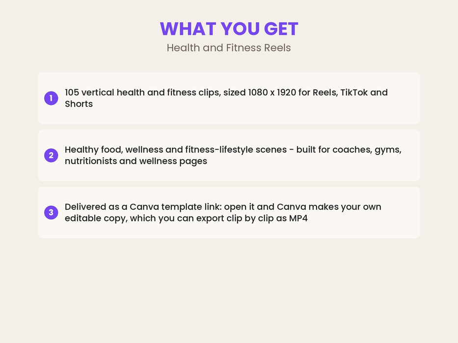 Health and Fitness Reels: 105 Vertical Wellness Stock Video Clips