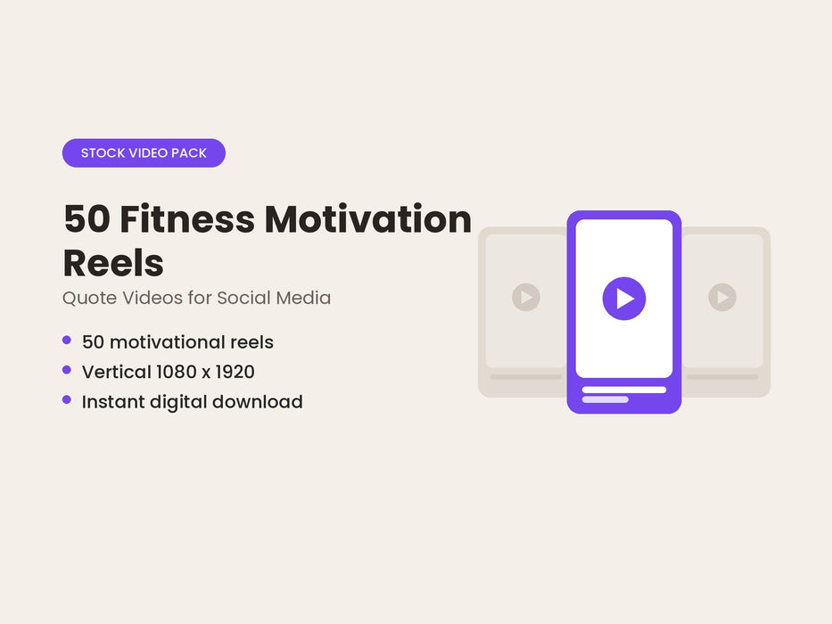 50 Fitness Motivation Reels: Editable Quote Videos for Social Media