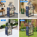 Garden Tool Organizer Rack with Storage Bag