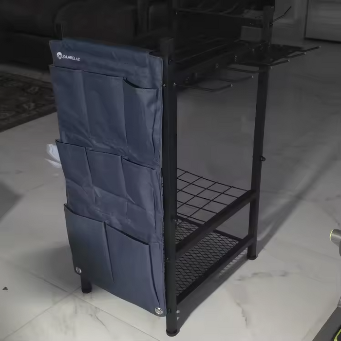 Garden Tool Organizer Rack with Storage Bag
