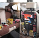 Water-resistant polyester backseat organizer material