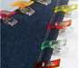 Sewing clips holding layered fabric
