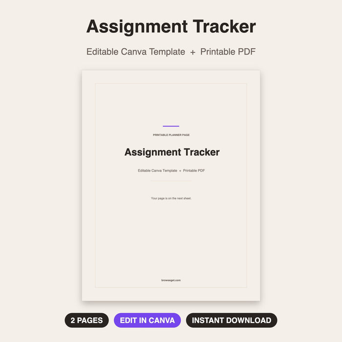 Assignment Tracker cover