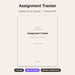Assignment Tracker cover