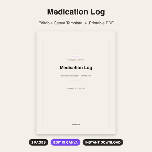 Medication Log cover