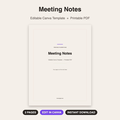 Meeting Notes cover