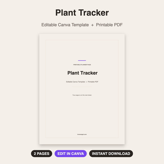 Plant Tracker cover