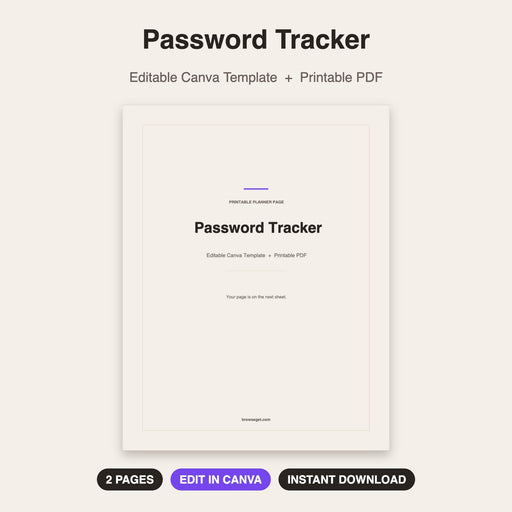 Password Tracker cover
