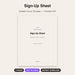 Sign-Up Sheet cover