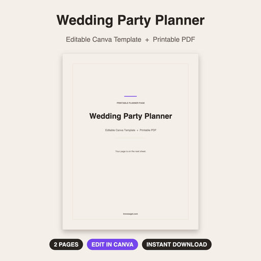 Wedding Party Planner cover