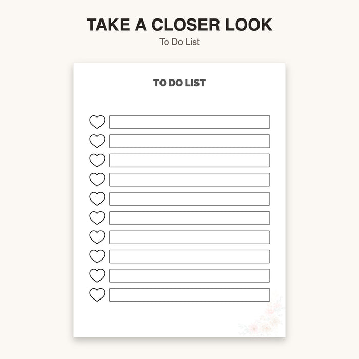 To Do List | Editable Canva Template & Printable PDF