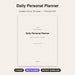 Daily Personal Planner cover