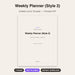 Weekly Planner Style 2 cover