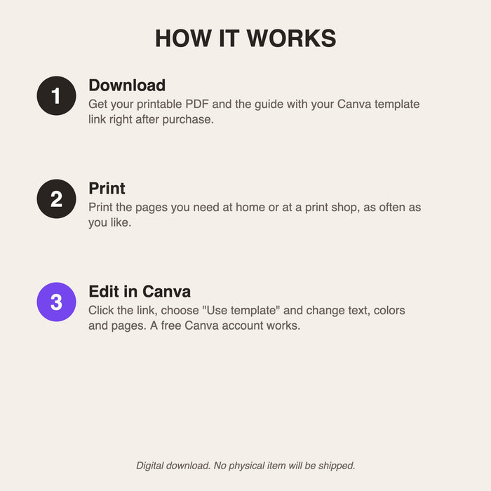 Bill Tracker | Editable Canva Template & Printable PDF