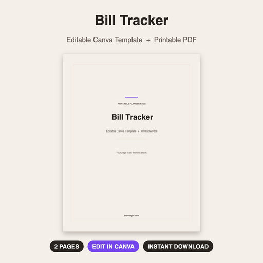 Bill Tracker cover