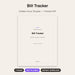 Bill Tracker cover