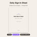 Daily Sign-In Sheet cover