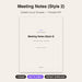 Meeting Notes Style 2 cover