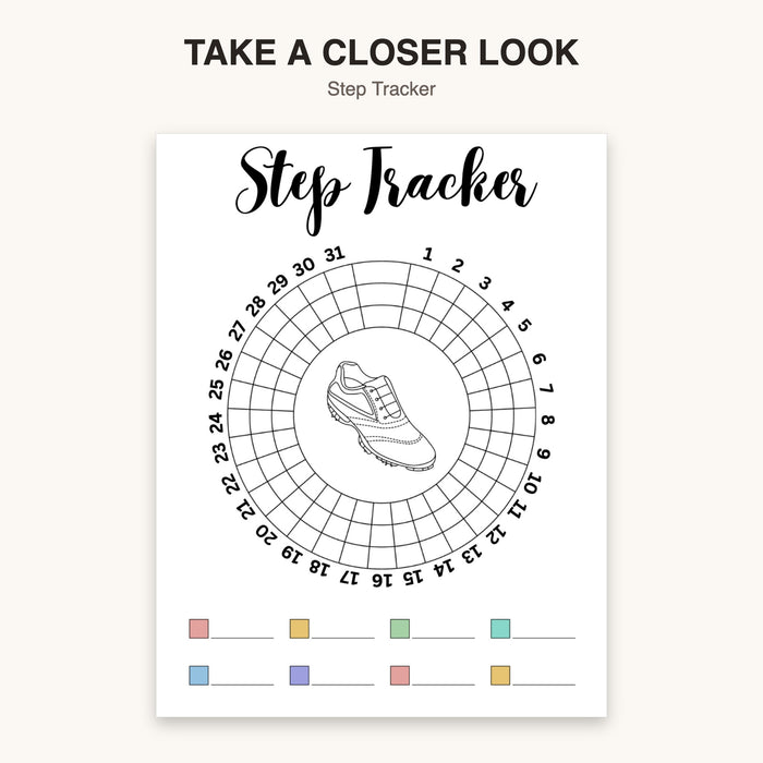 Step Tracker | Editable Canva Template & Printable PDF