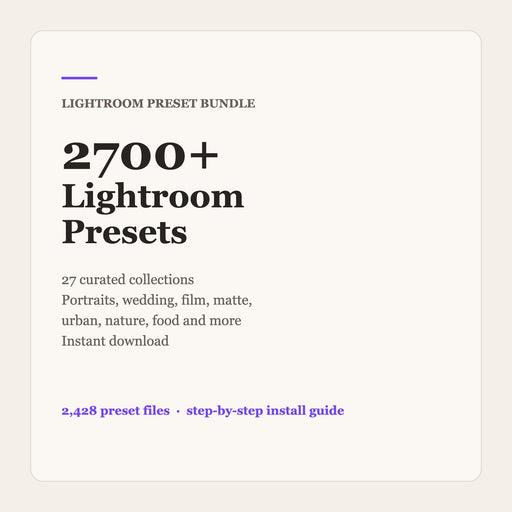 2700 Lightroom Presets bundle cover