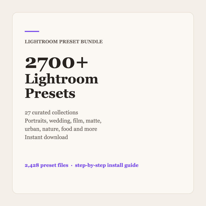 2700 Lightroom Presets bundle cover