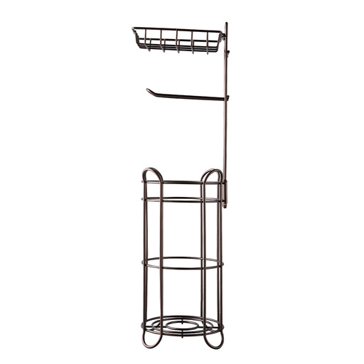 Wall-mounted toilet paper holder with shelf