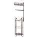 Wall-mounted toilet paper holder with shelf