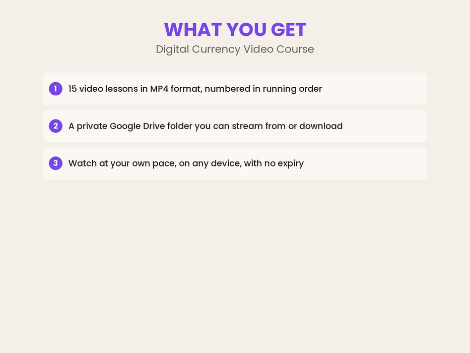 Digital Currency Video Course: 15 Lessons on Crypto and Blockchain Basics