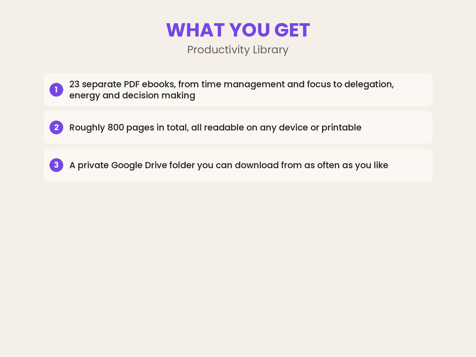 Productivity Library