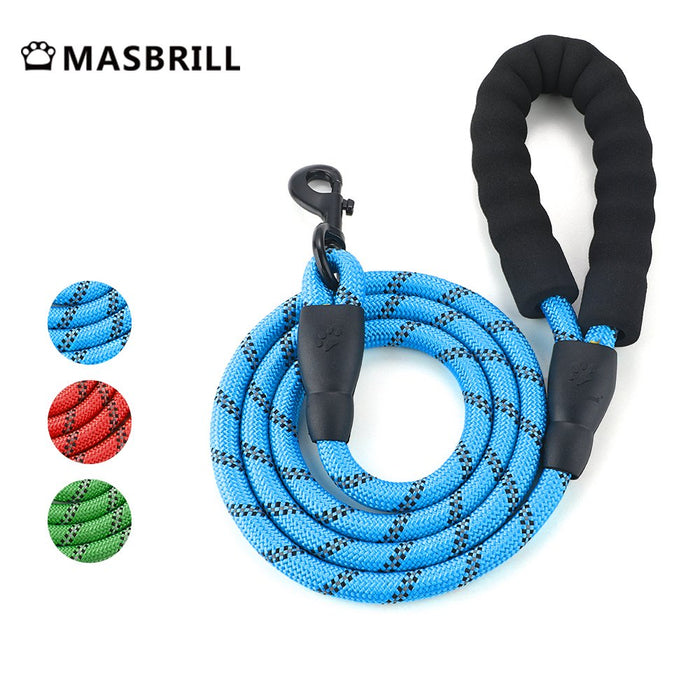 Dog Leash for Medium and Large Dogs with Comfortable Padded Handle Strong Leash with Highly Reflective Threads 5Ft-Blue