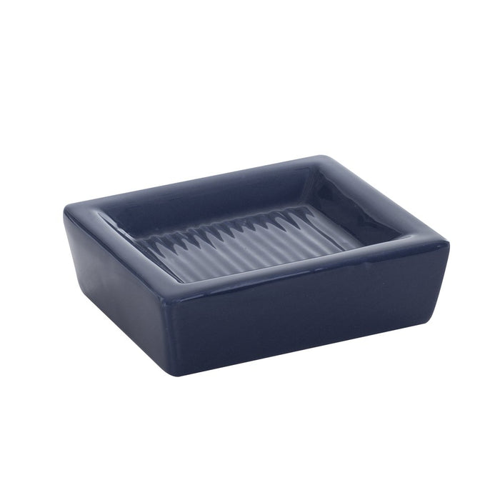 Mainstays 17-Piece Blue Vacation Polyester/Ceramic Bathroom Accessory Set, Blue