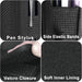 Cell Phone Holster for Iphone 11 12 13 14 Pro Max XR Samsung Galaxy S21 S20 FE S22 plus Ultra S9+ A13 A53 A12 Moto Nylon Belt Clip Card Holder RFID Blocking Pouch Case, Black