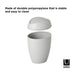2.4 Gal Twirla Polypropylene Swing-Top Lid Bathroom Trash Can Garbage Can, Grey