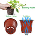 110 Pcs 4" Plastic Plants Nursery Pot,Seed Starting Pots