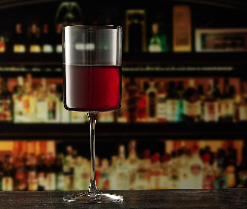 Claire 14Oz Red Wine Glass Set. Large Wine Glasses Set of 2 Crystal Wine Glasses. Elegant Wide Rim Stemware - Modern Wine Glasses with Stem. Stemmed Wine Glasses for Unique Wine Glasses Gifts