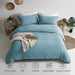 Duvet Cover Queen Size - Super Soft Grayish Blue Duvet Cover Set 3 Piece 100% Washed Microfiber Bedding Set with Zipper Closure, 1 Comforter Cover 90X90 Inches and 2 Pillow Shams