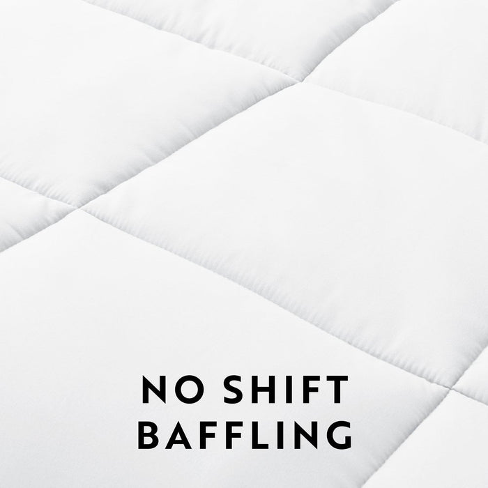 Gray All Season Alternative down Solid Comforter, Full/Queen, by Noble Linens