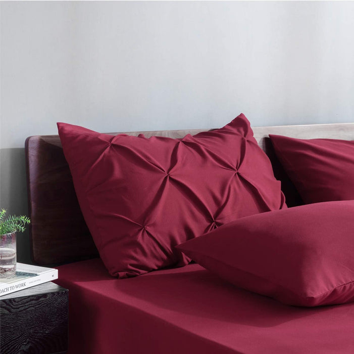 Bedsure Full Size Comforter Sets - Bedding Sets Full 7 Pieces, Bed in a Bag Burgundy Bed Sets with Comforters, Sheets, Pillowcases & Shams,Adult & Kids Bedding