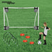 Future Stars 6 Ft. Super Soccer Goal Combo Set - 1 6Ft Soccer Net, 1 Junior Soccer Ball, 4 Targets, 4 Cones, 4 Arches and Pump with Pin! Instant Soccer Game in a Box!