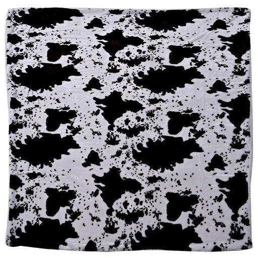 Homesmart Cow Pattern Sherpa Blanket Faux Fur Wearable Sleeve One Size