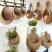 Handmade Woven Hanging Vegetable Fruit Basket Teardrop Shaped Hanging Wall Basket Home Kitchen Storage Holder